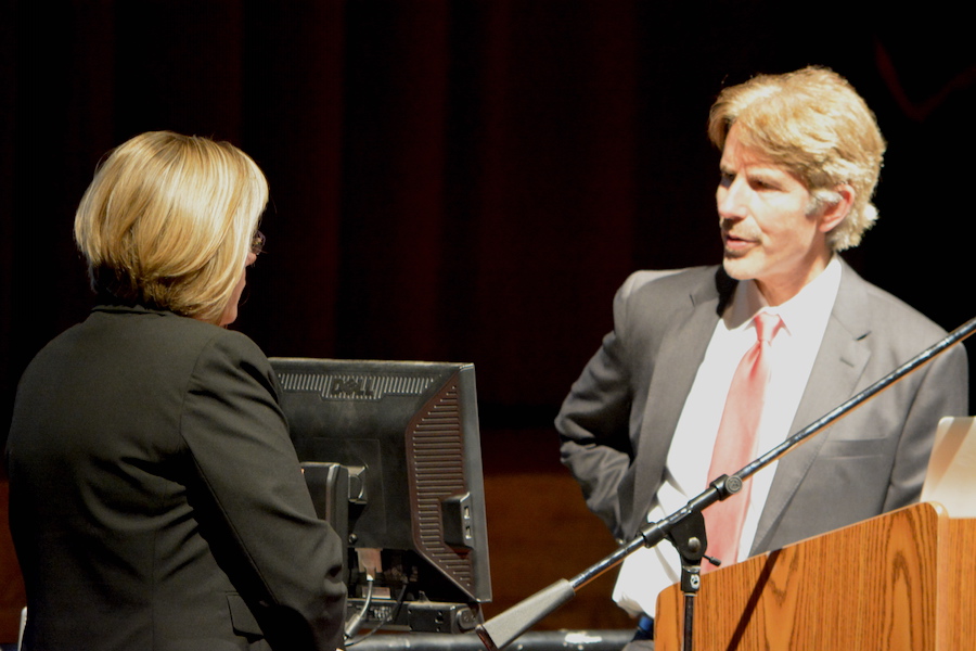 Depth over breadth-- Chief Academic Officer at EL Education Ron Berger spoke to the entire Farmington faculty at a half-day professional development day on May 17. Berger, along with master teacher Jenna Gampel, spoke to faculty about the importance of authentic, in-depth work where students can take charge of their learning.