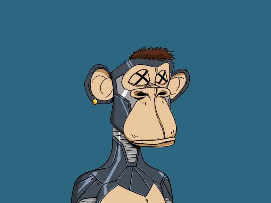 Monkey see, monkey do-- This retro-monkey is an example of a
typical NFT. The introduction of the NFT is questionable.