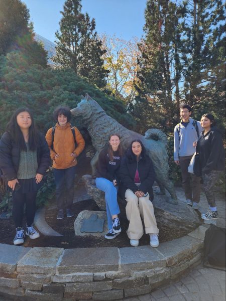 Preparing for the year-- NEHS visits UCONN for a writing conference. On November 3, 2023, members of the National English Honor Society took a short trip to The University of Connecticut to learn more about writing from professionals. 